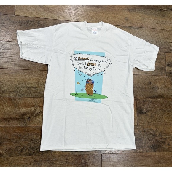 Hallmark Other - Vintage 90s Golf Shoebox Greetings Funny Graphic Tee‎ Shirt White XL Made In USA